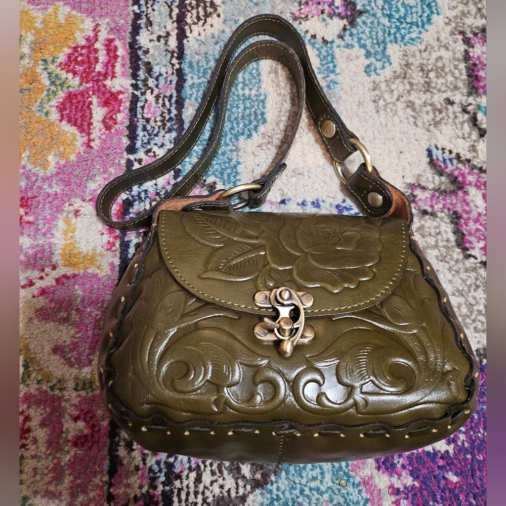 Patricia Nash Lucia Tooled Leather Bag